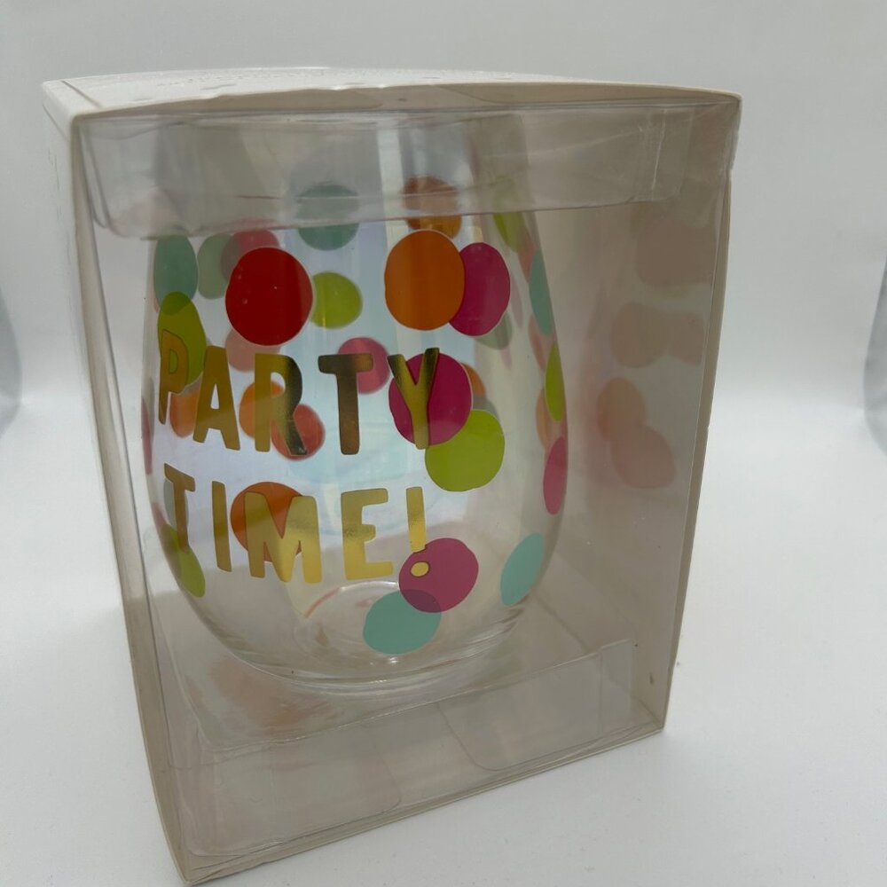 Party Time Wine Glass